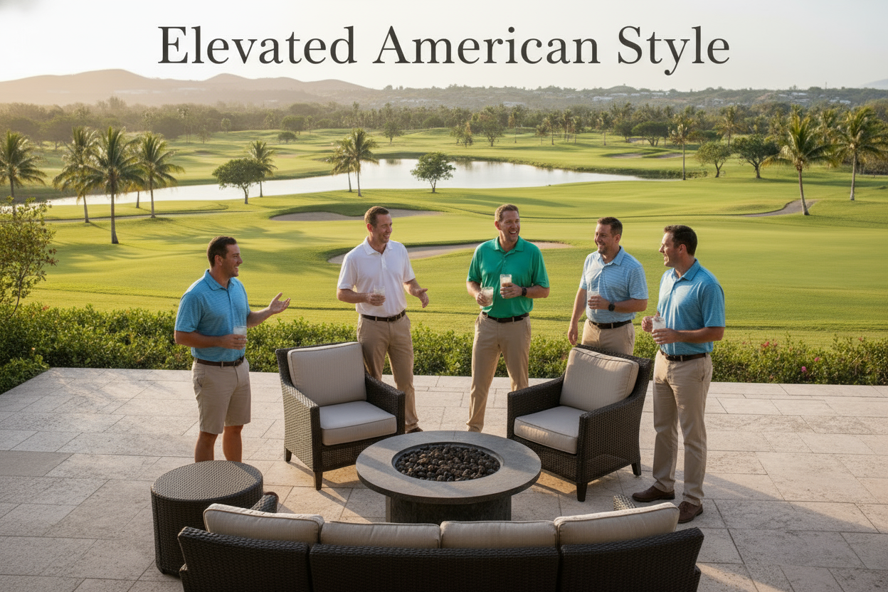 Add the wording Elevated American Style at the top